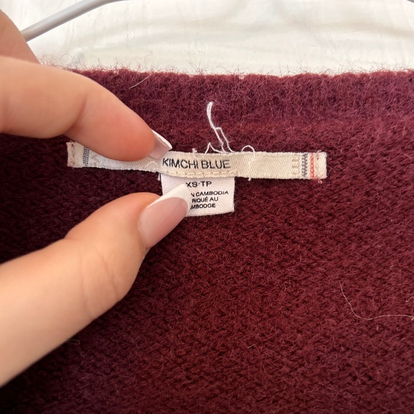 Burgundy Urban Outfitters Cardigan - Picture 5 of 7